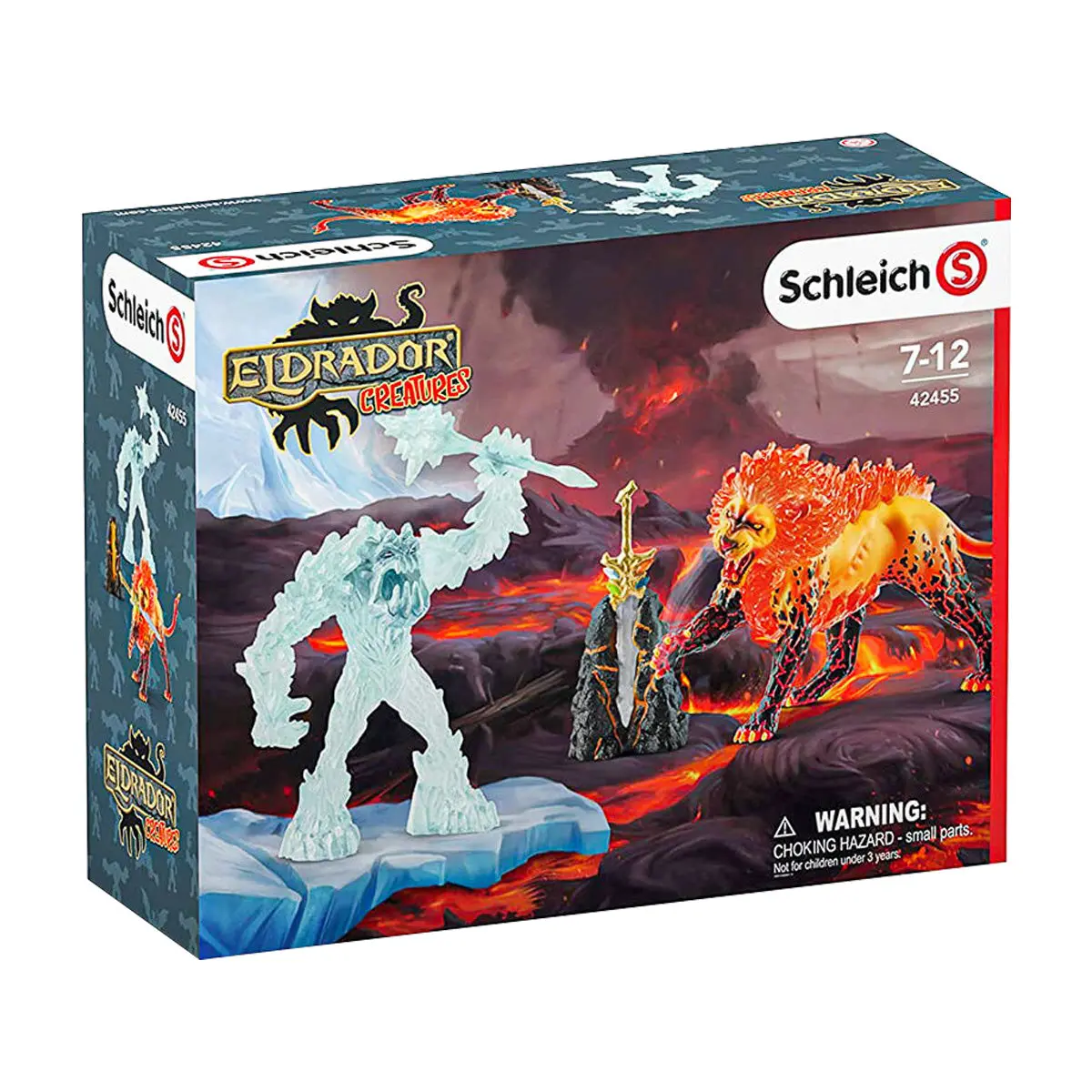 Schleich Eldrador Creatures Battle For The Superweapon Frost Monster Vs Fire Lion Figures 1