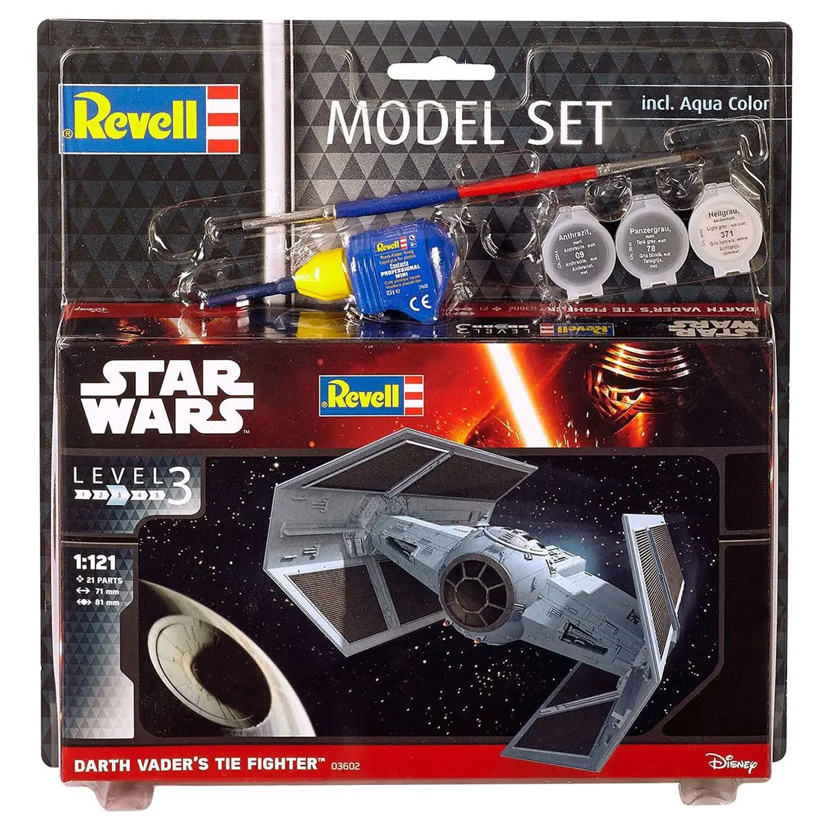 Revell Star Wars Darth Vader's Tie Fighter Model Set 1