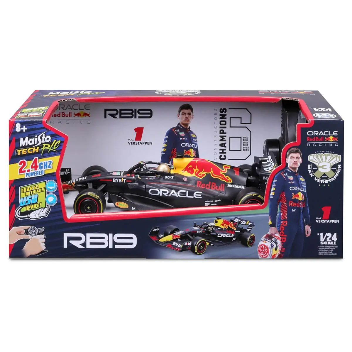 Maisto Tech Rc Red Bull Rb19 2023 Max Verstappen 1:24 Race Car 1