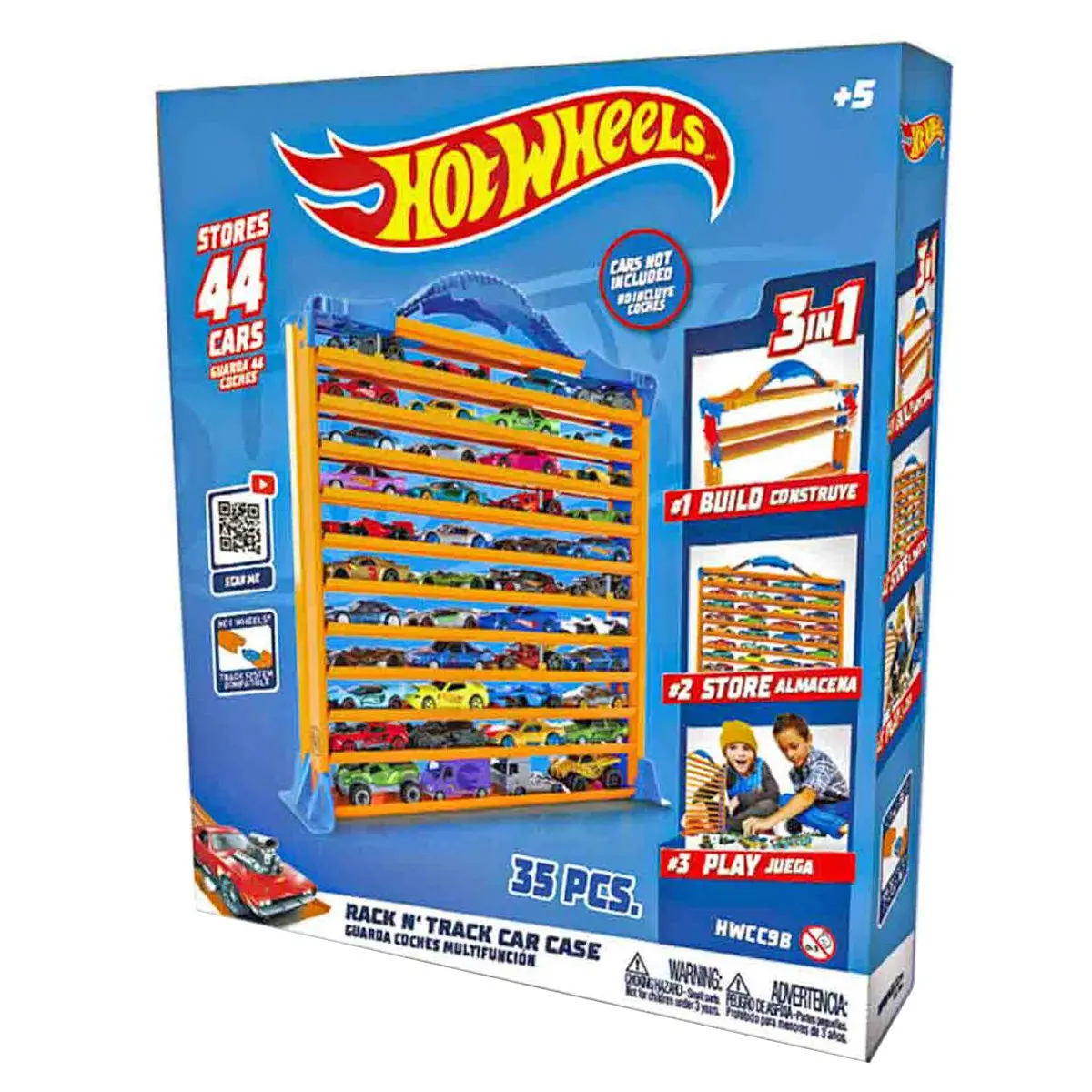 Hot Wheels Rack N' Track Car Case With Track Pieces 1
