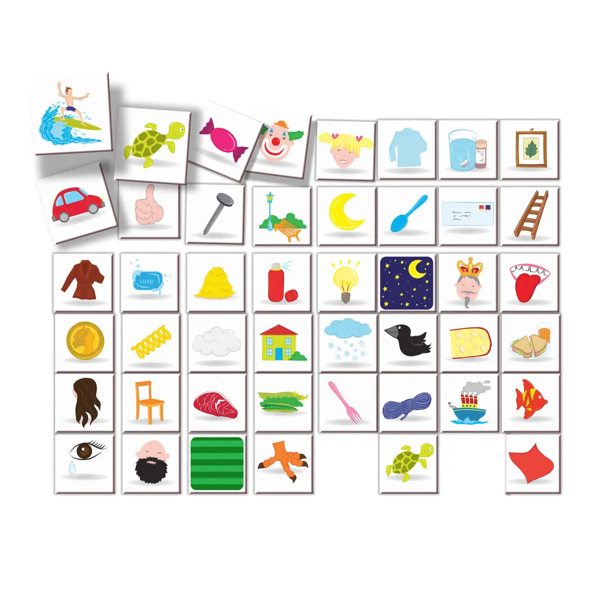 Fiesta Crafts Magnetic Phonics With Words & Pictures Set 2