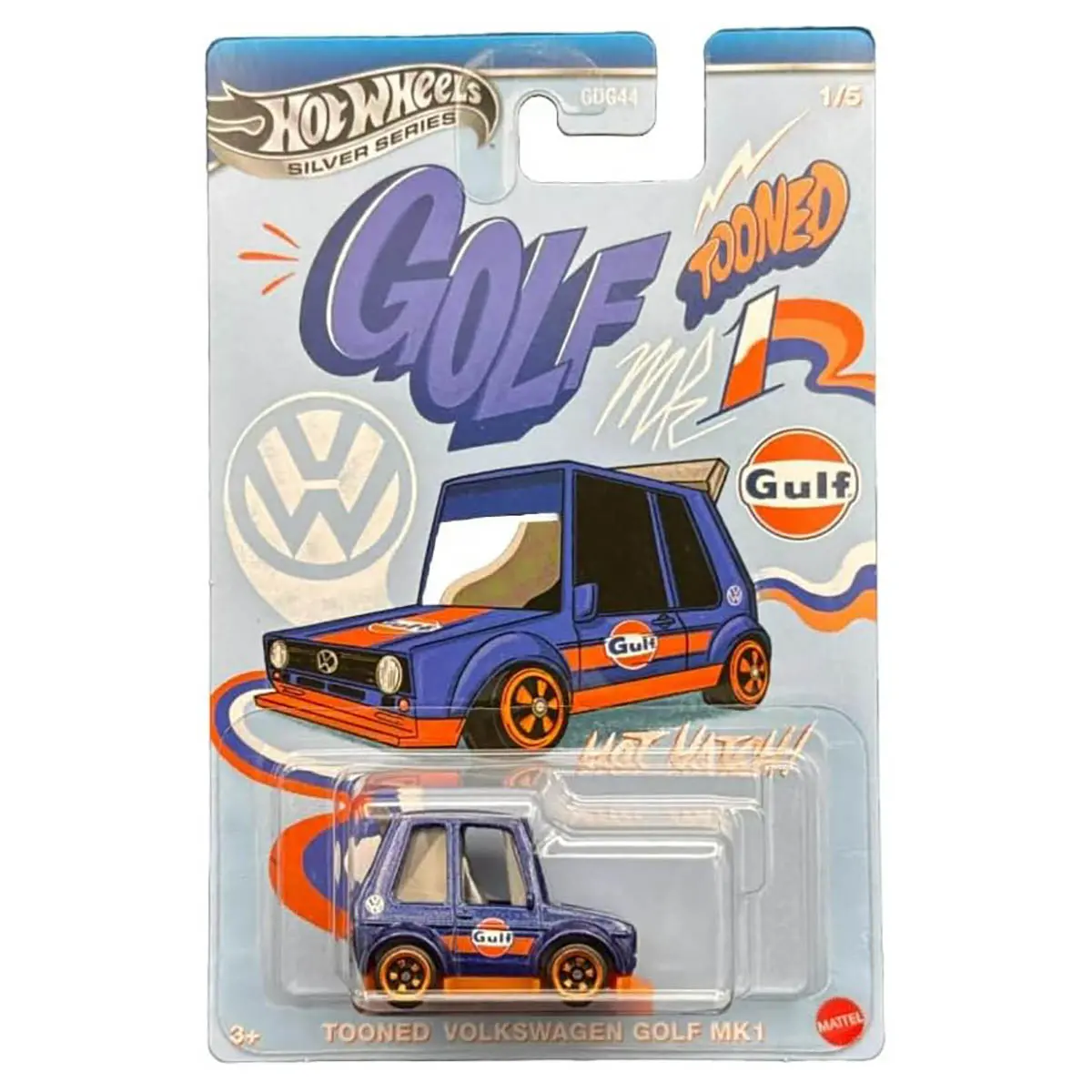 Hot Wheels Gulf Tooned Volkswagen Golf Mk1 Car (1/5) 1