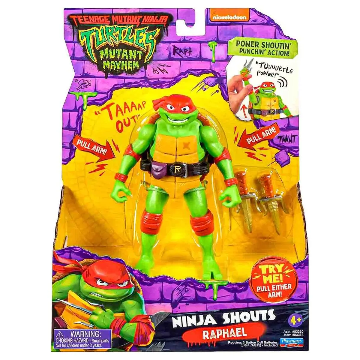 Teenage Mutant Ninja Turtles: Mutant Mayhem Ninja Shouts Raphael Action Figure 1