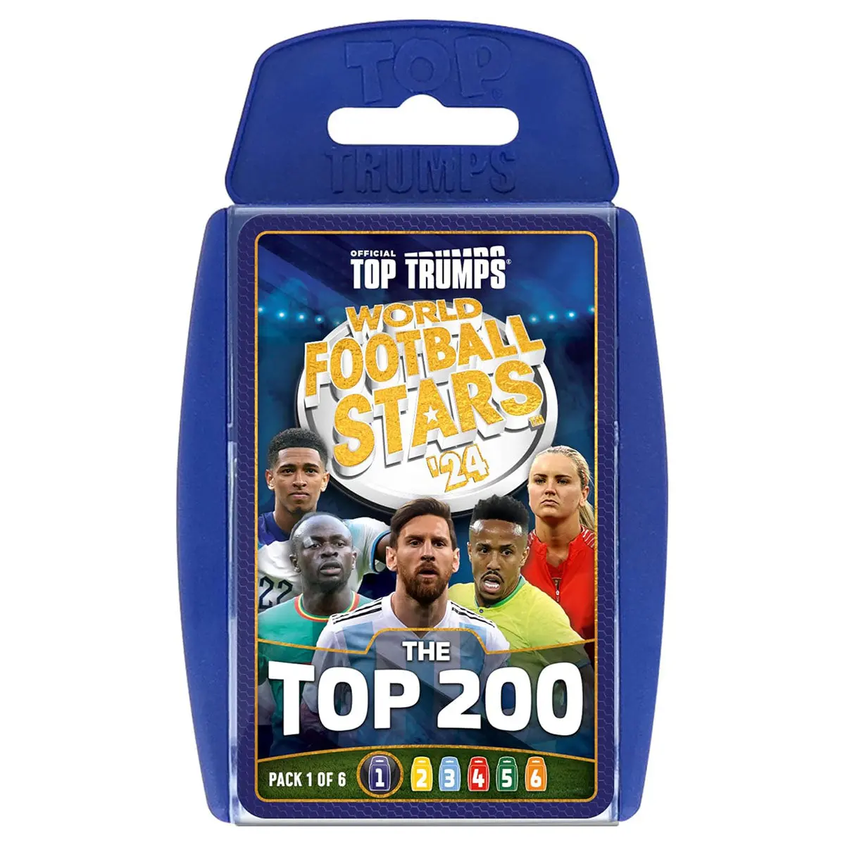World Football Stars '24 Top 200 Top Trumps Card Game (Pack 1 Of 6) 1