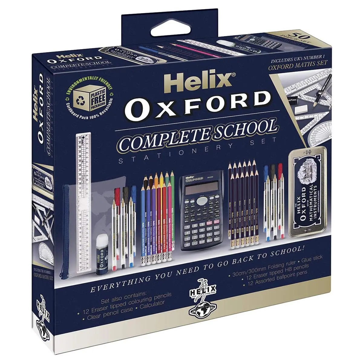 Helix Oxford Complete School Stationery Set 1