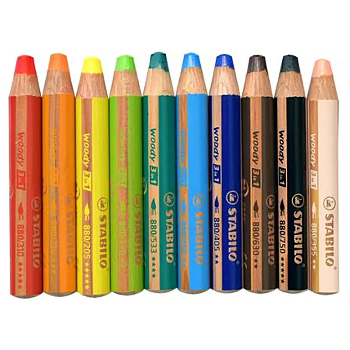 Stabilo Woody 3 In 1 Arty Multi-Talented Pencils (10 Pack) 2