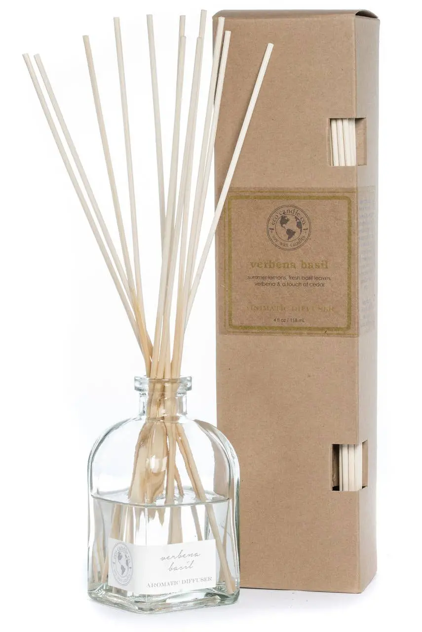 Eco Candle Company - Reed Diffuser - Verbena Basil 1