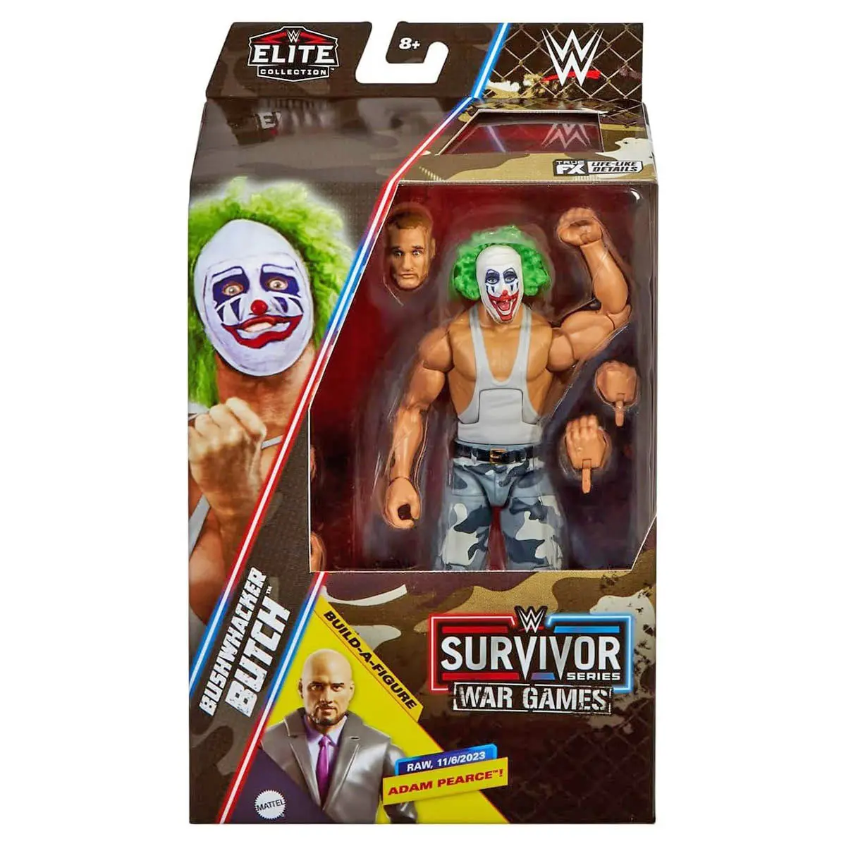 Wwe Elite Survivor Series War Games Bushwhacker Butch 15Cm Figure 1