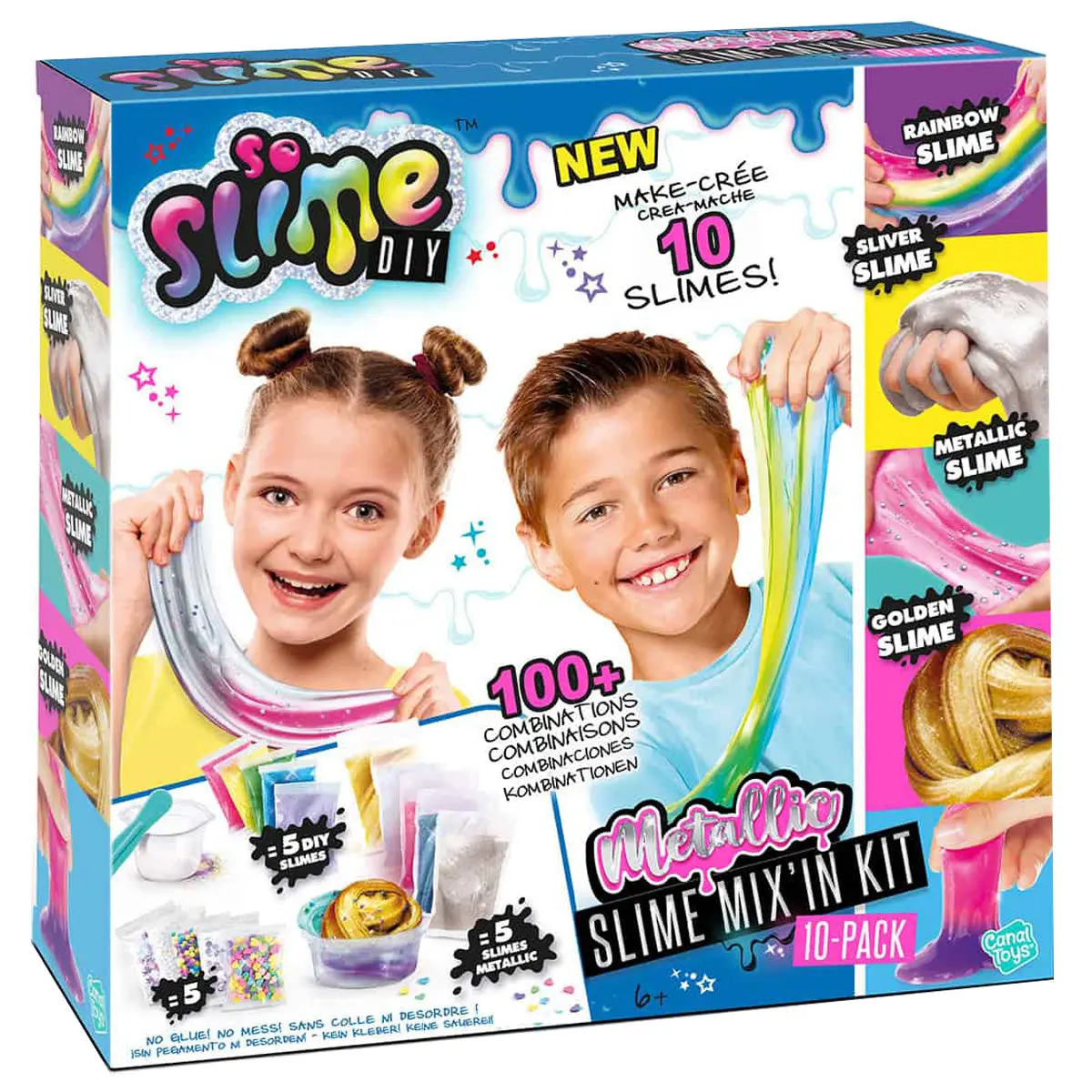 So Slime Diy: Metallic Slime Mix'in Kit (10 Pack) 1