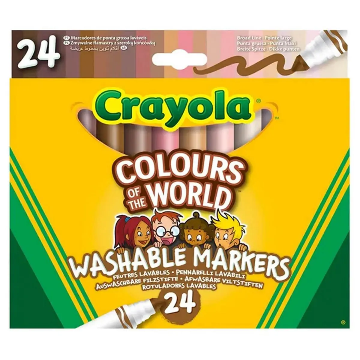 Crayola Colours Of The World Markers (24 Pack) 1