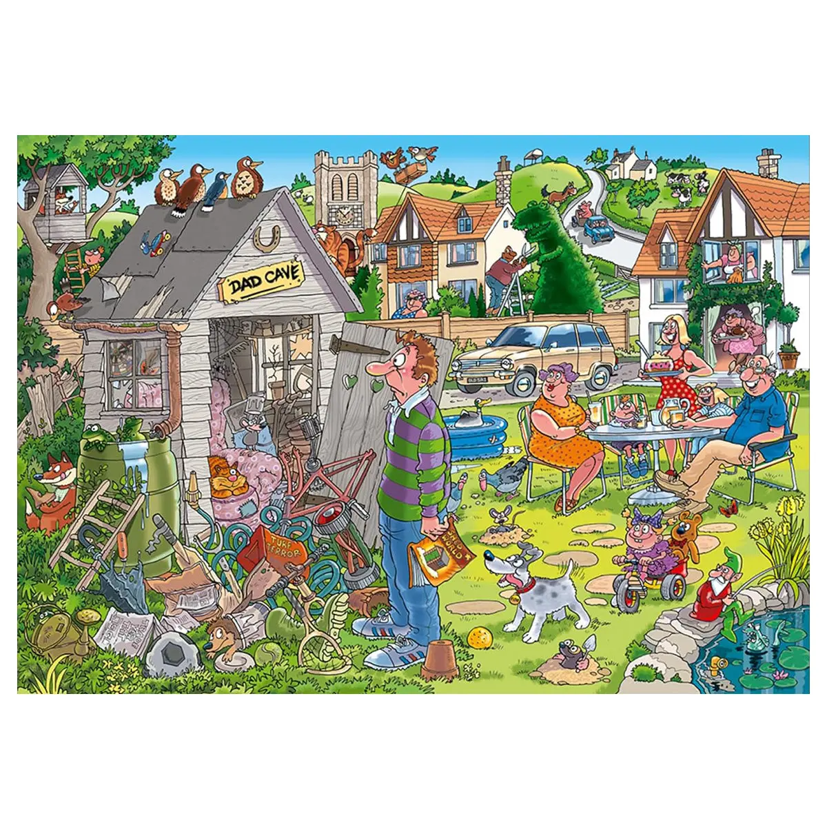 Wasgij? Destiny 28: Dad Cave! 1000 Piece Jigsaw Puzzle 2