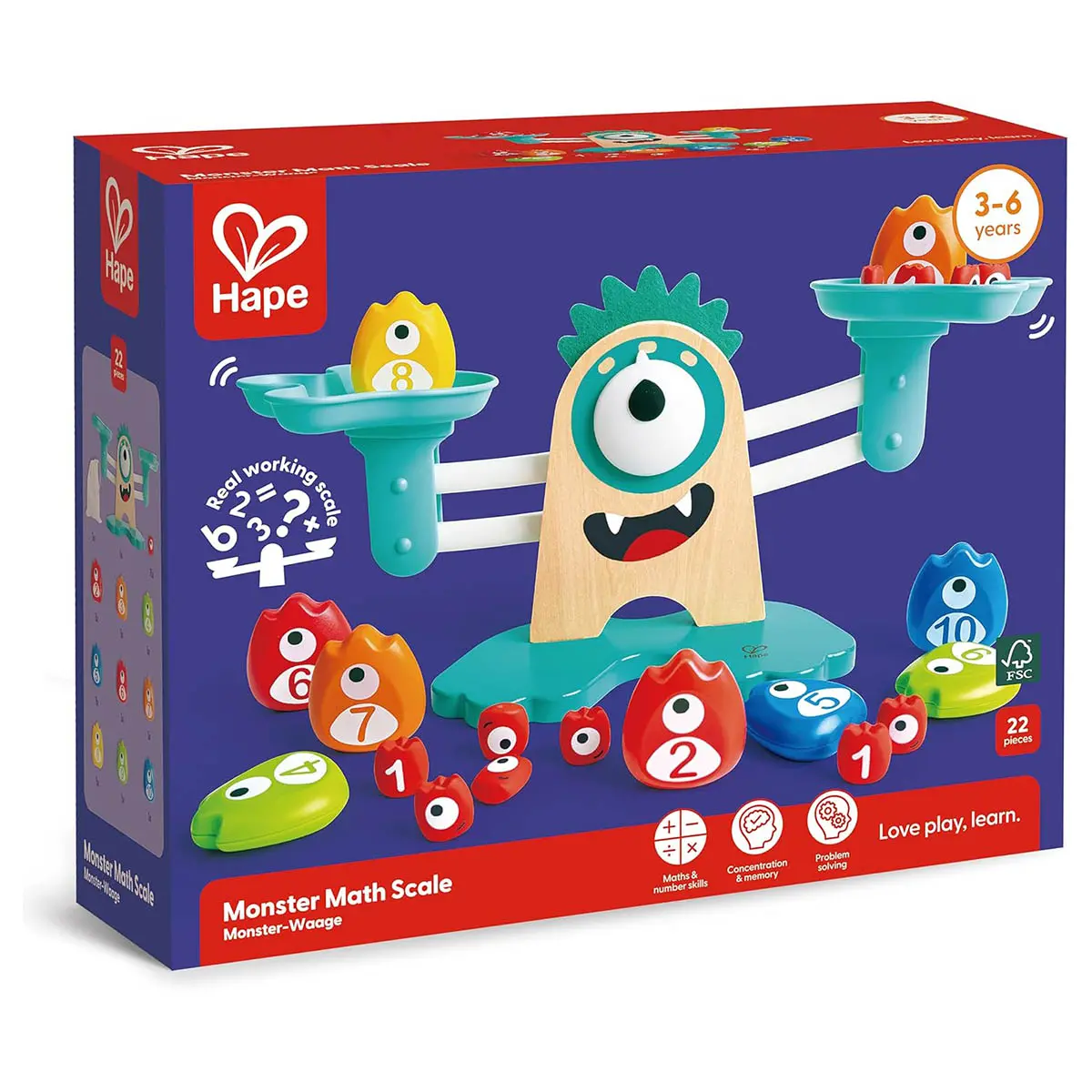 Hape Monster Math Scale 1