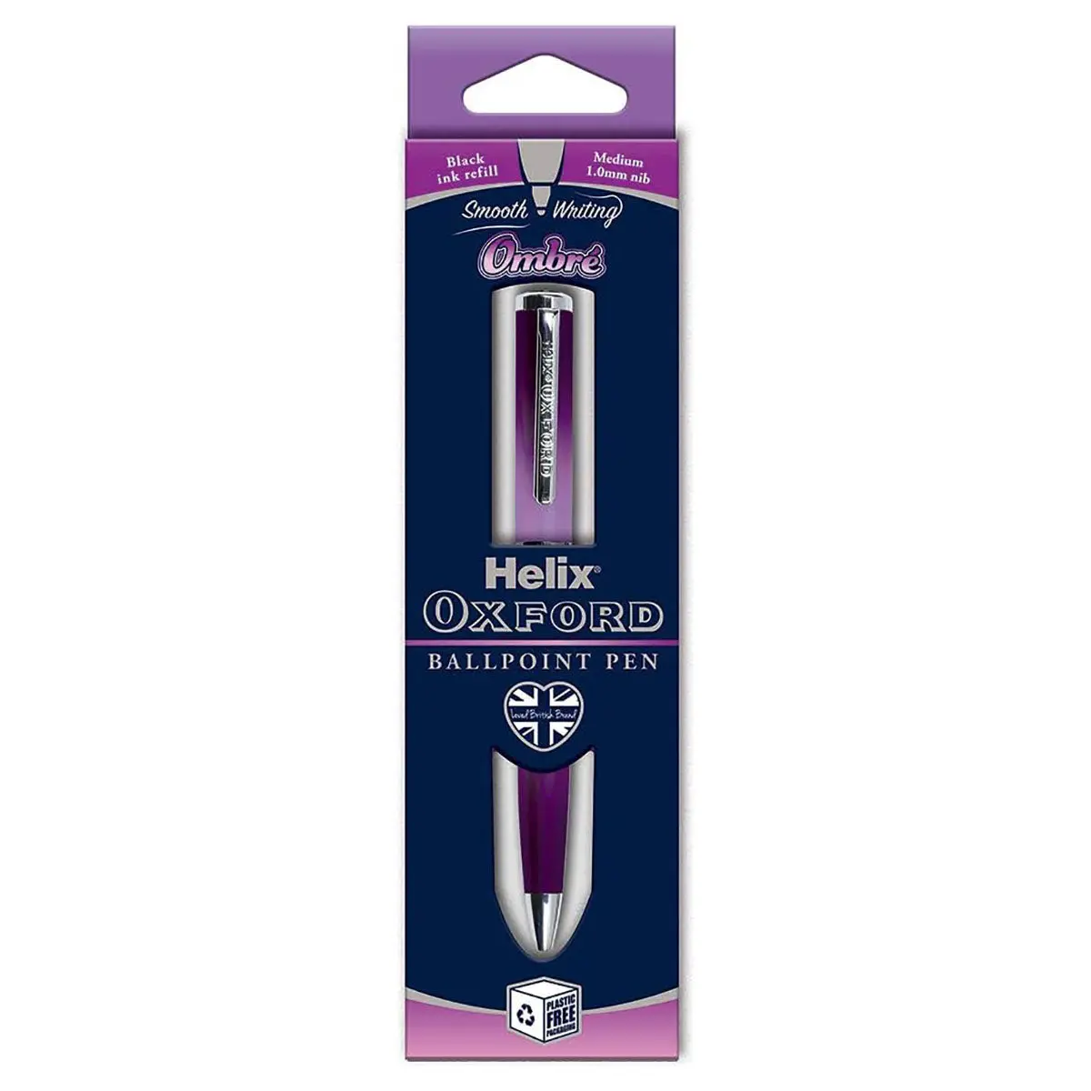 Helix Oxford Ombre Premium Ballpoint Pen -  Ombre Pink 1