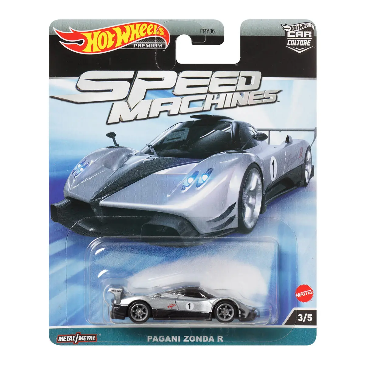 Hot Wheels Car Culture Speed Machines Pagani Zonda R 3/5 1