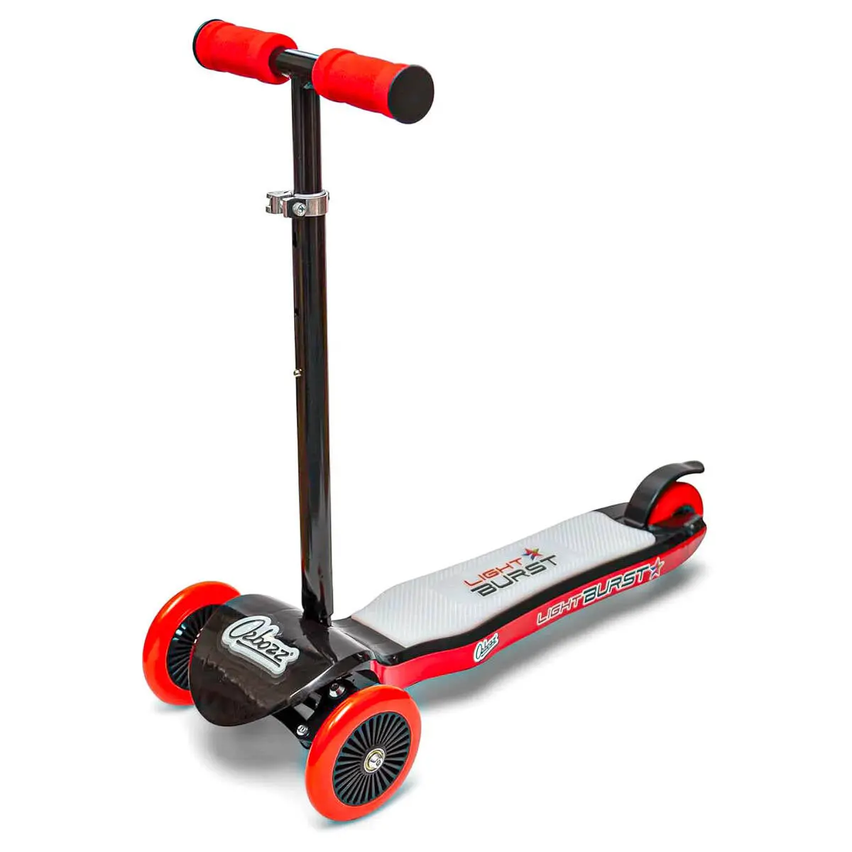 Ozbozz Light Burst 3 Wheel Scooter With Light-Up Deck 1