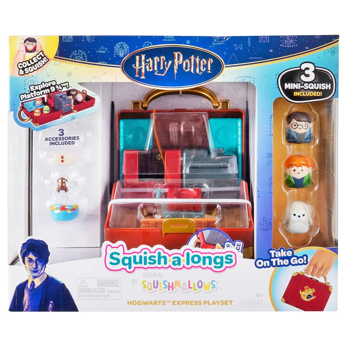 Squishmallows Squish-A-Longs Harry Potter Hogwarts Express Playset 1