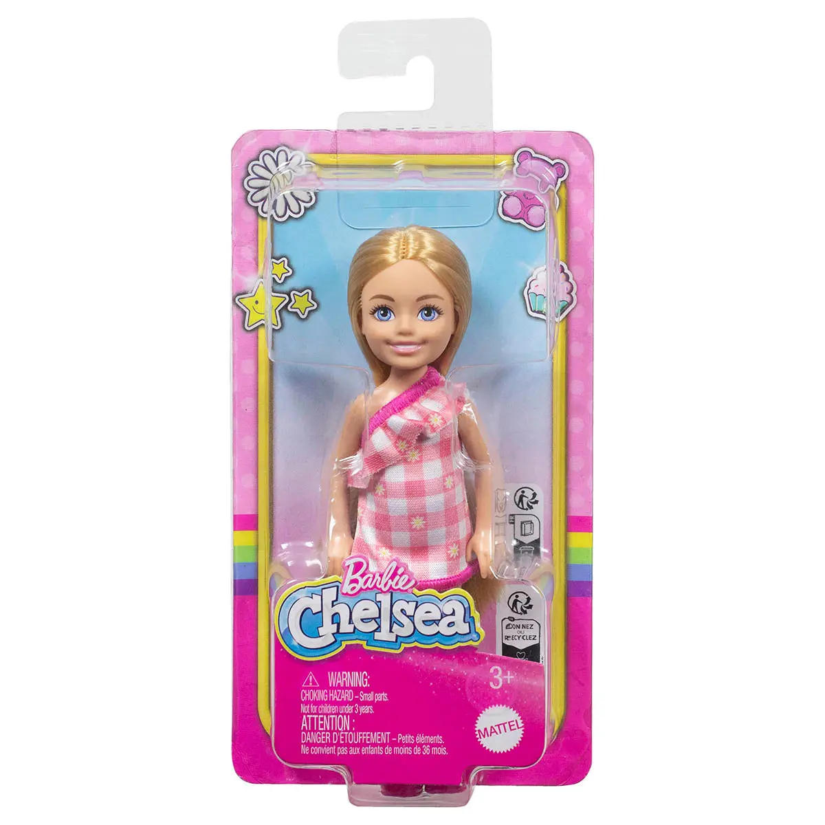 Barbie Chelsea Small 14Cm Doll In Checked Dress 1