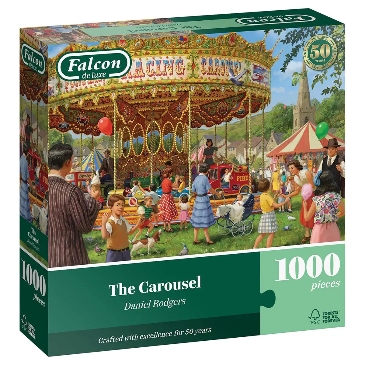 Falcon De Luxe The Carousel 1000 Piece Jigsaw Puzzle 1