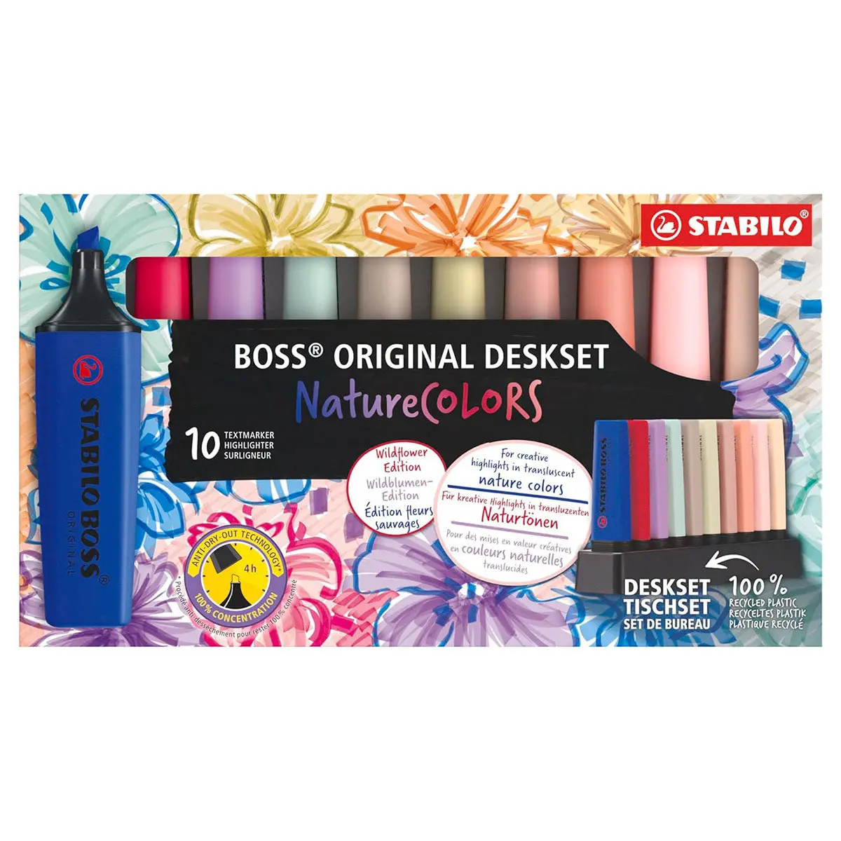 Stabilo Boss Original Deskset Naturecolors Highlighters (10 Pack) 1