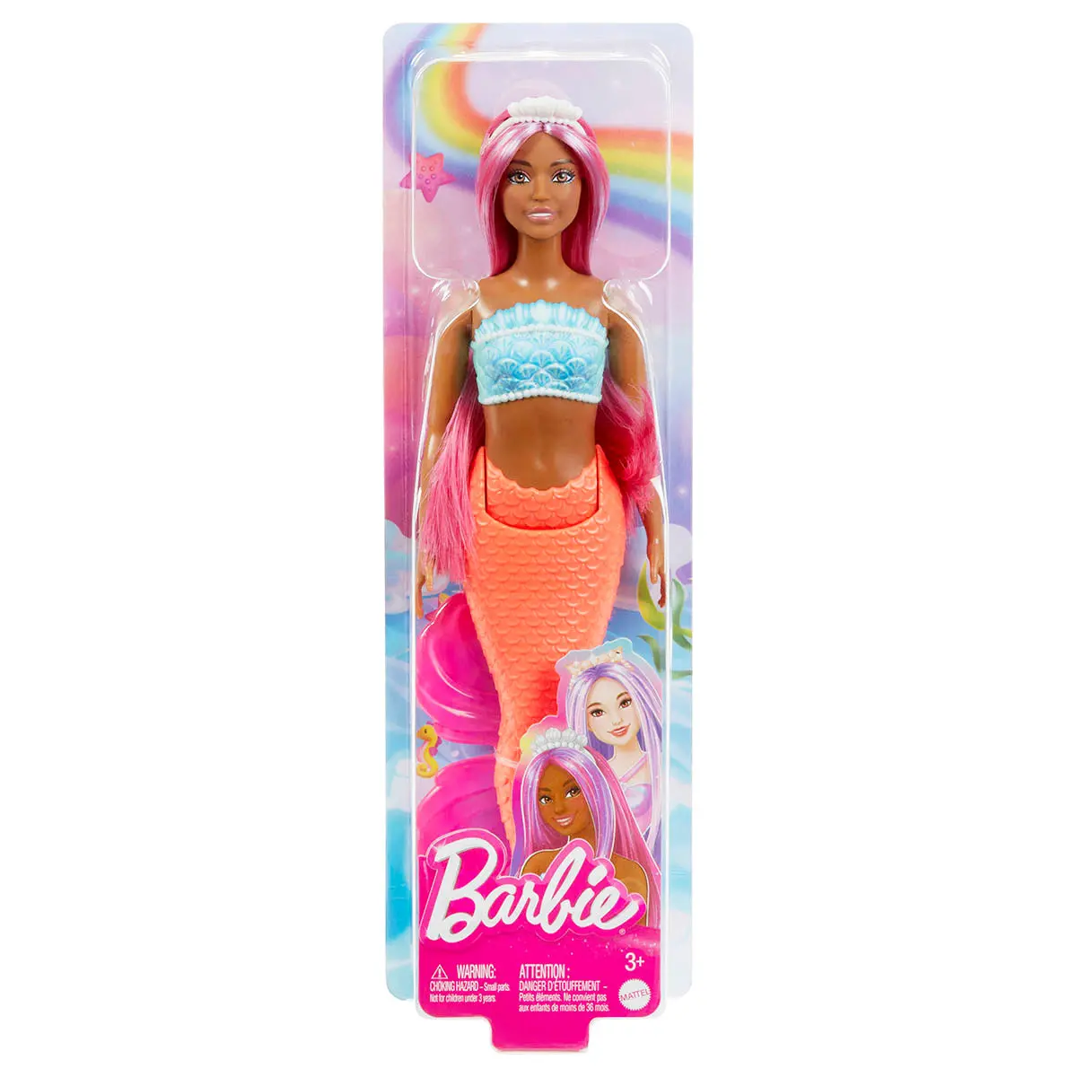 Barbie Mermaid Doll Orange 1