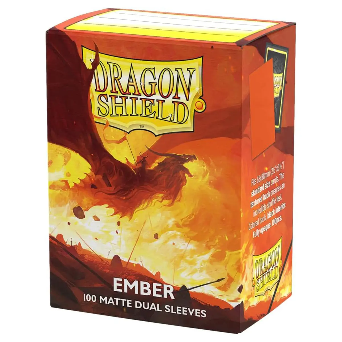 Dragon Shield Ember 100 Matte Dual Sleeves 1
