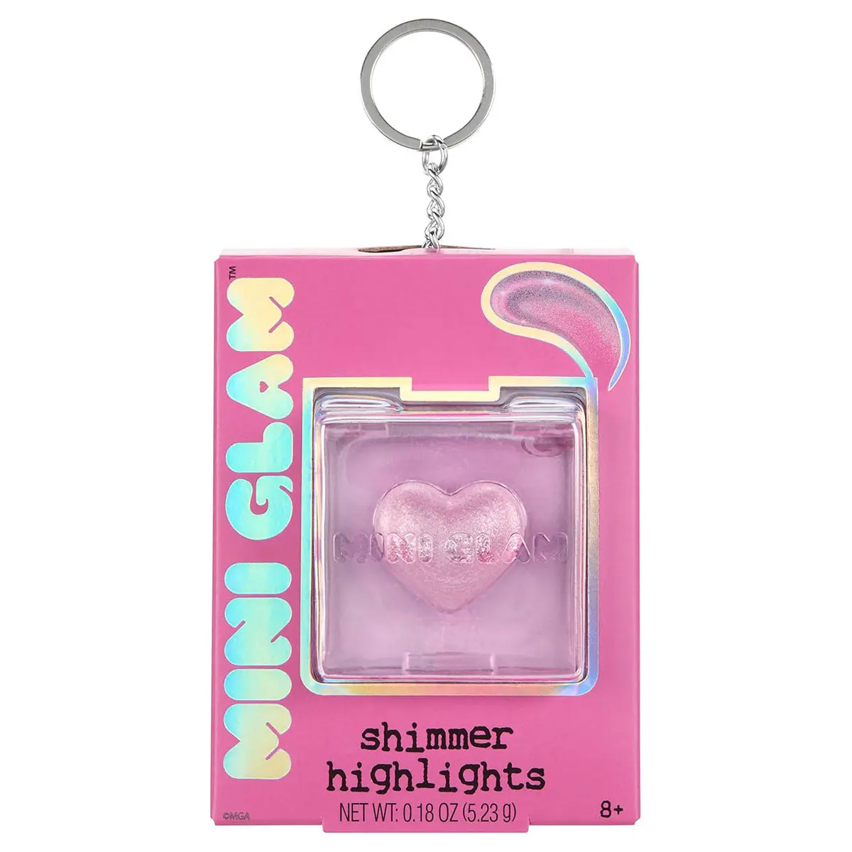 Mini Glam Cube Shimmer Highlights Better Grape Than Never Keychain 1