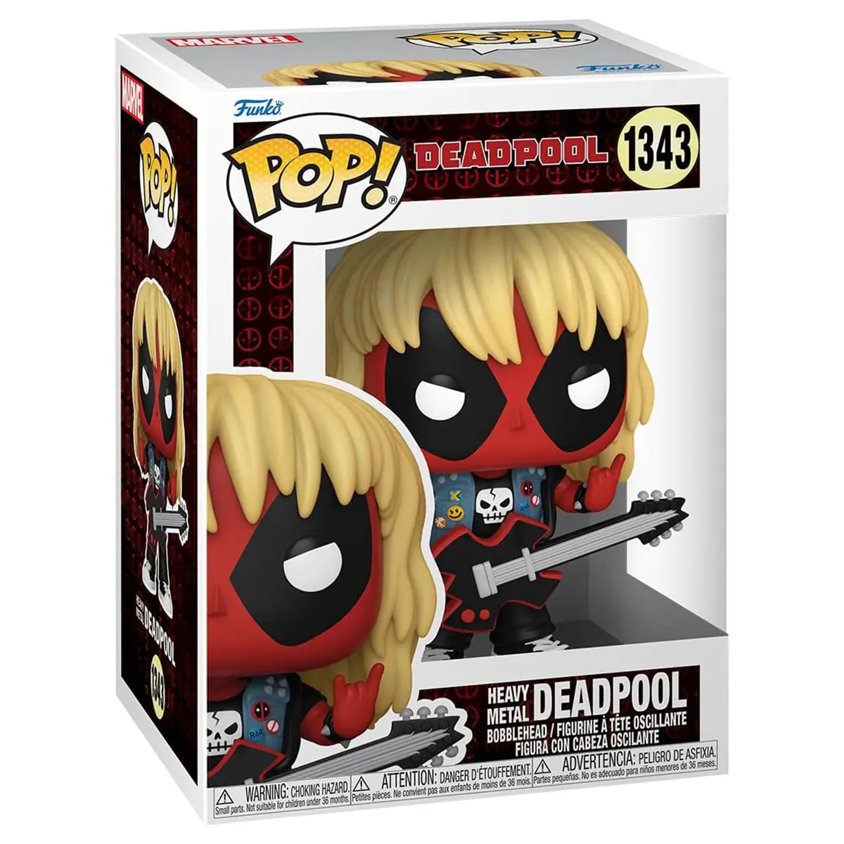 Funko Pop! Marvel: Deadpool: Heavy Metal Deadpool Bobblehead Figure #1343 1