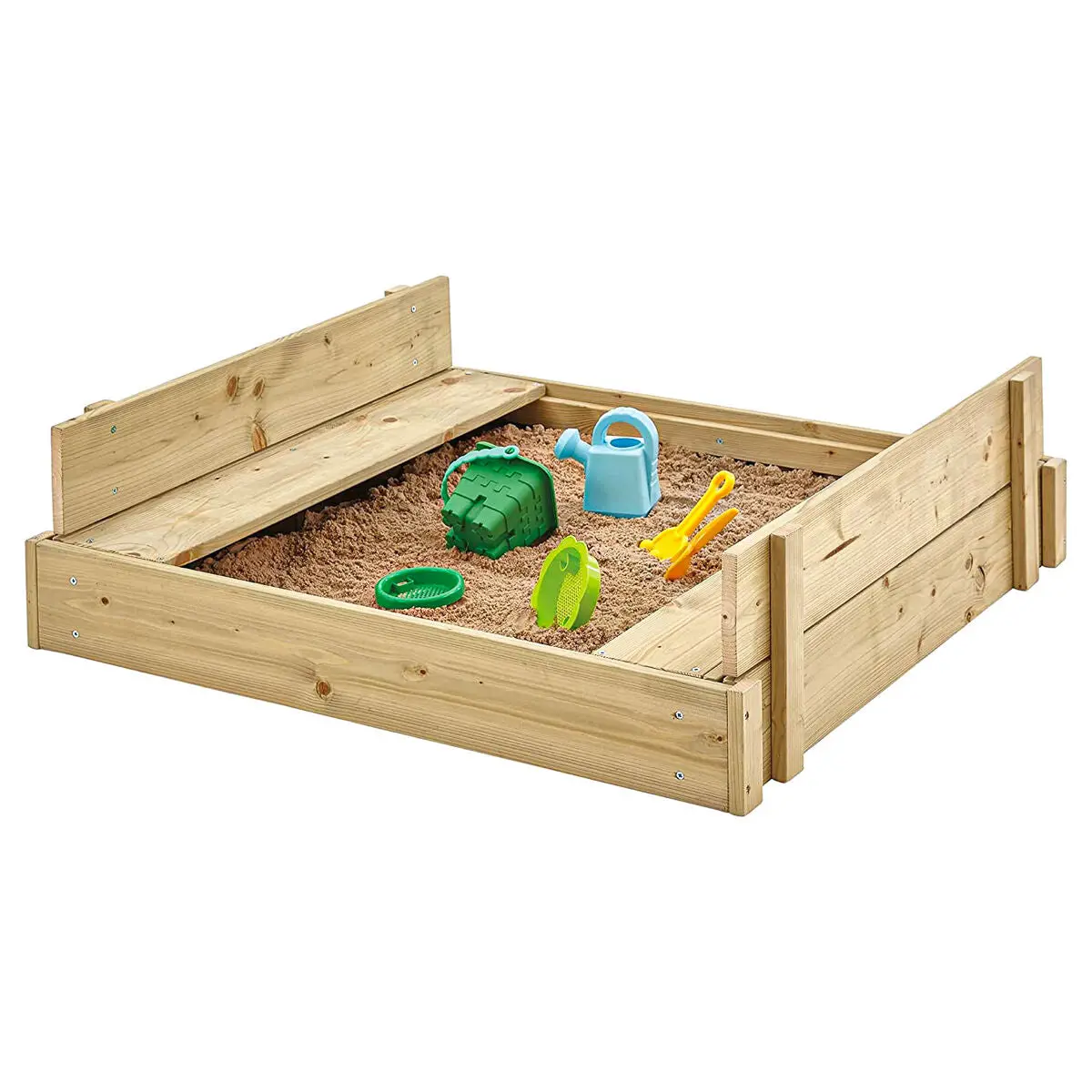 Tp Wooden Lidded Sandpit 1