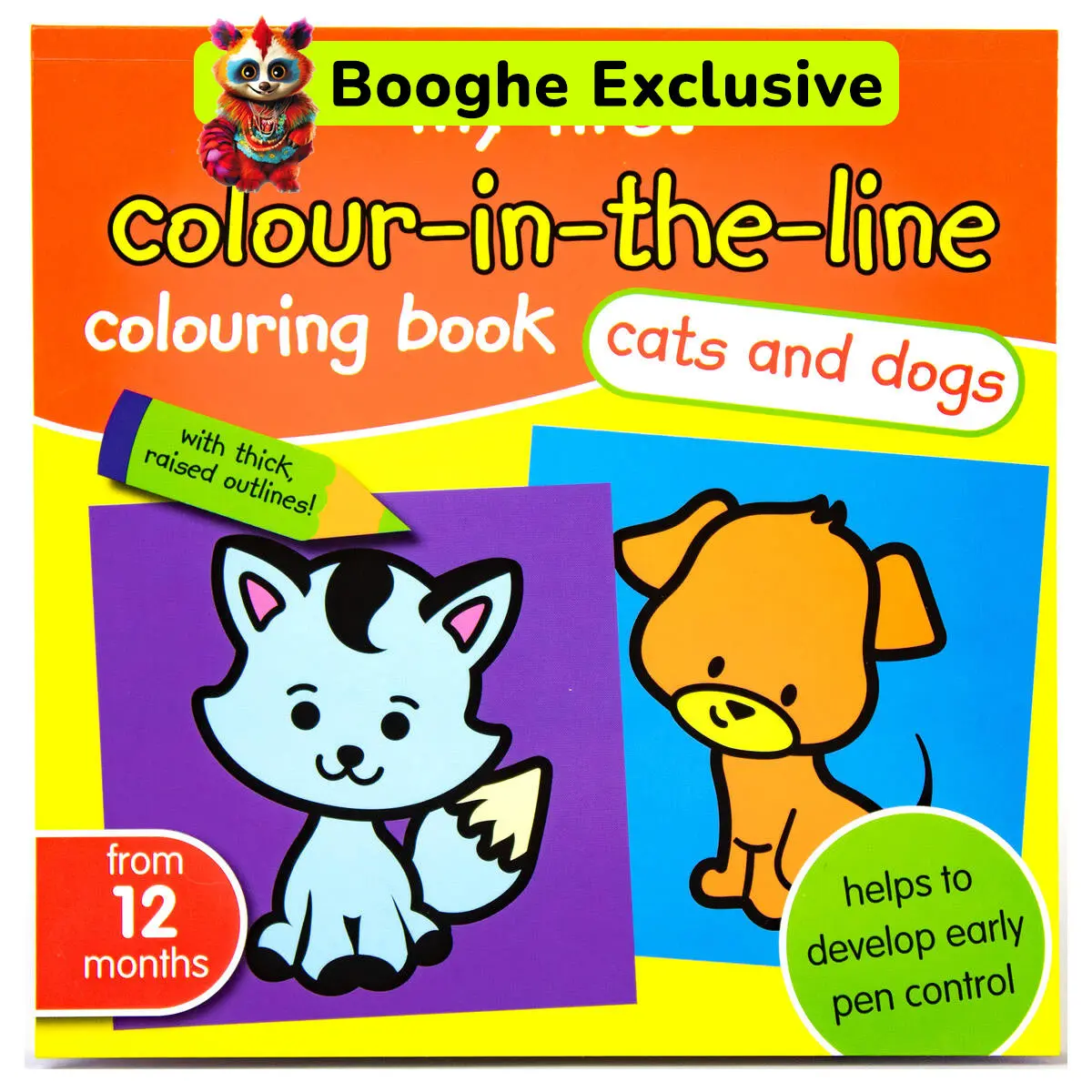 My First Colour-In-The-Line Colouring Book - Cats And Dogs 1