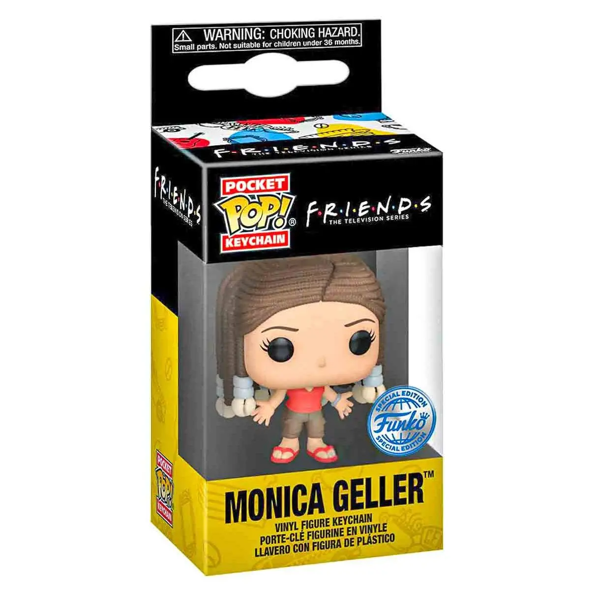 Funko Pop! Pocket Keychain Friends: Monica Geller (Braids) Vinyl Figure 1