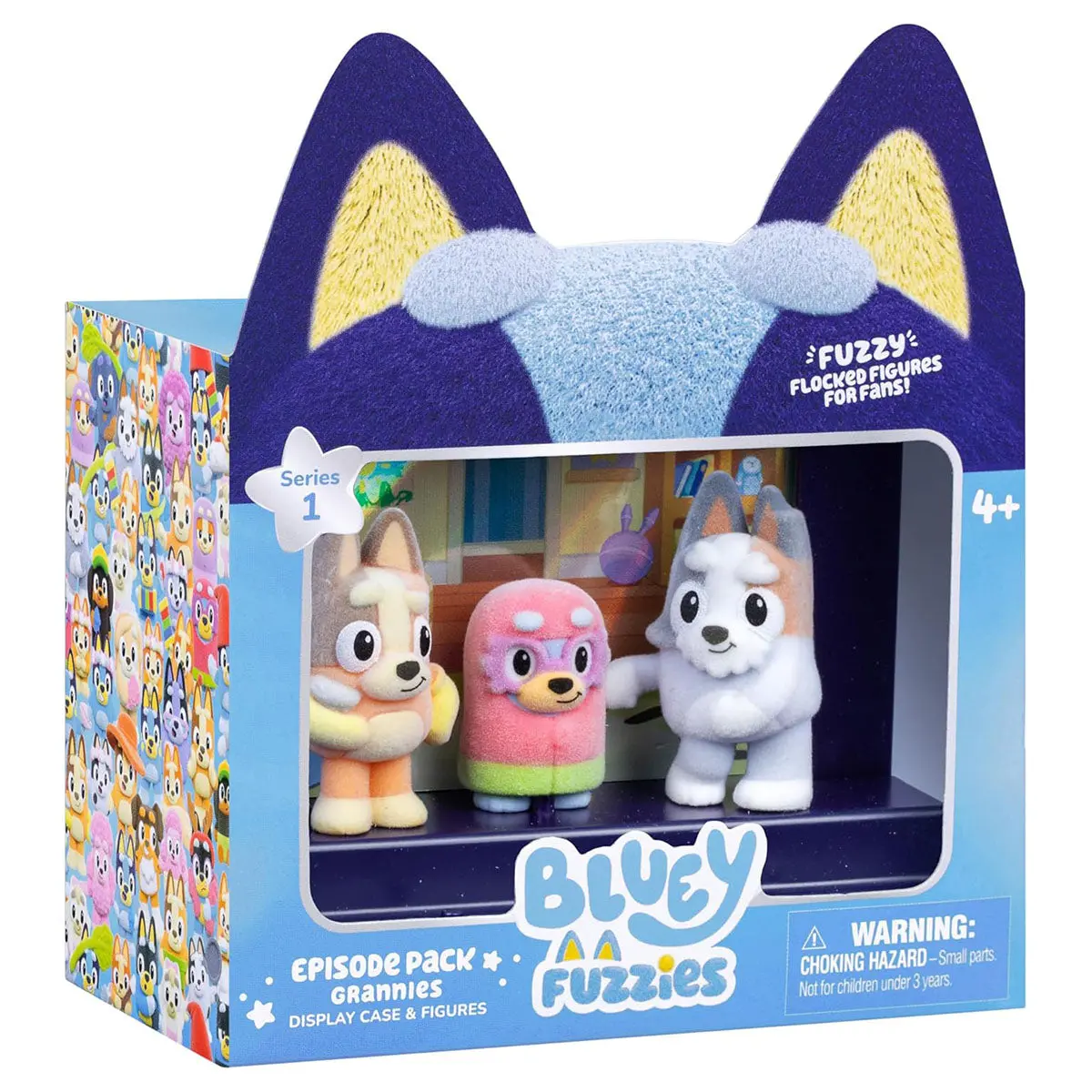 Bluey Fuzzies Episode Pack: Grannies Display Case & Figures 1