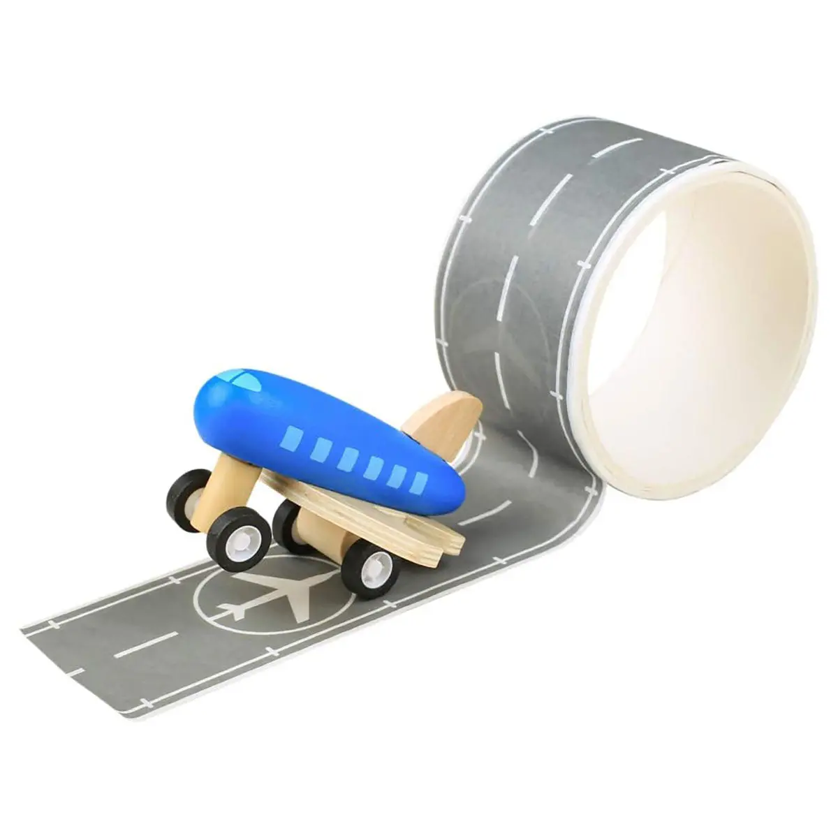 Runway Tape With Wooden Aeroplane 1