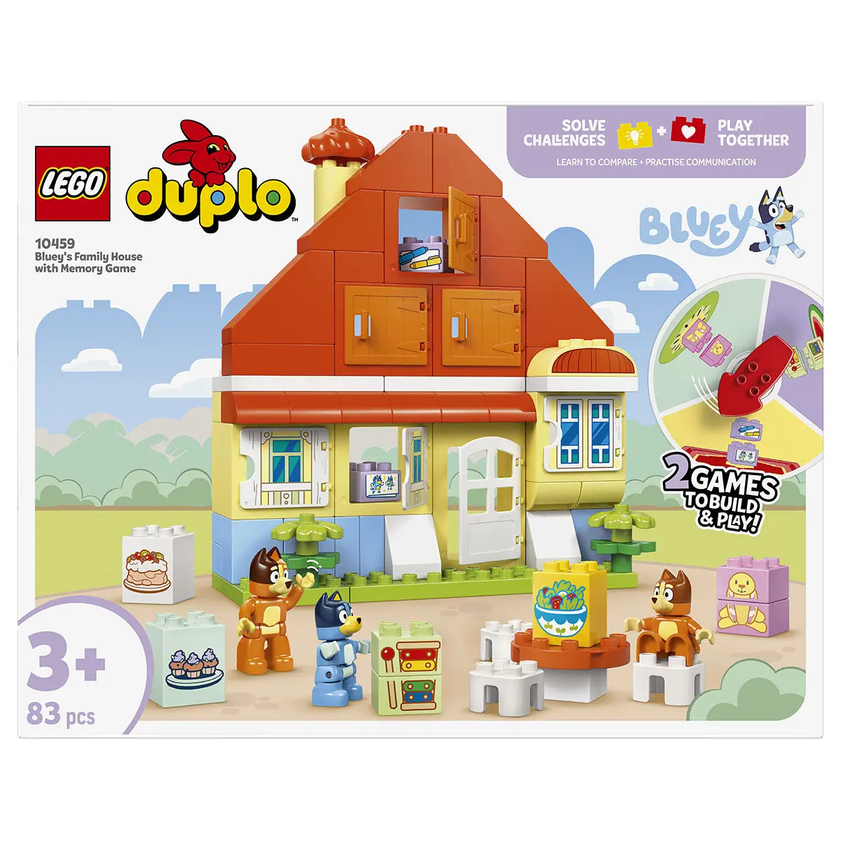 Lego Duplo Bluey's Family House With Memory Game Building Set 1