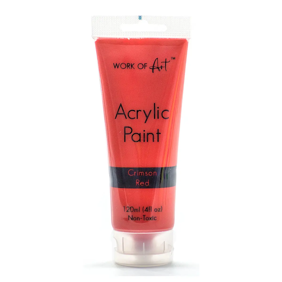 Work Of Art Crimson Red Acrylic Paint 120Ml Tube 1