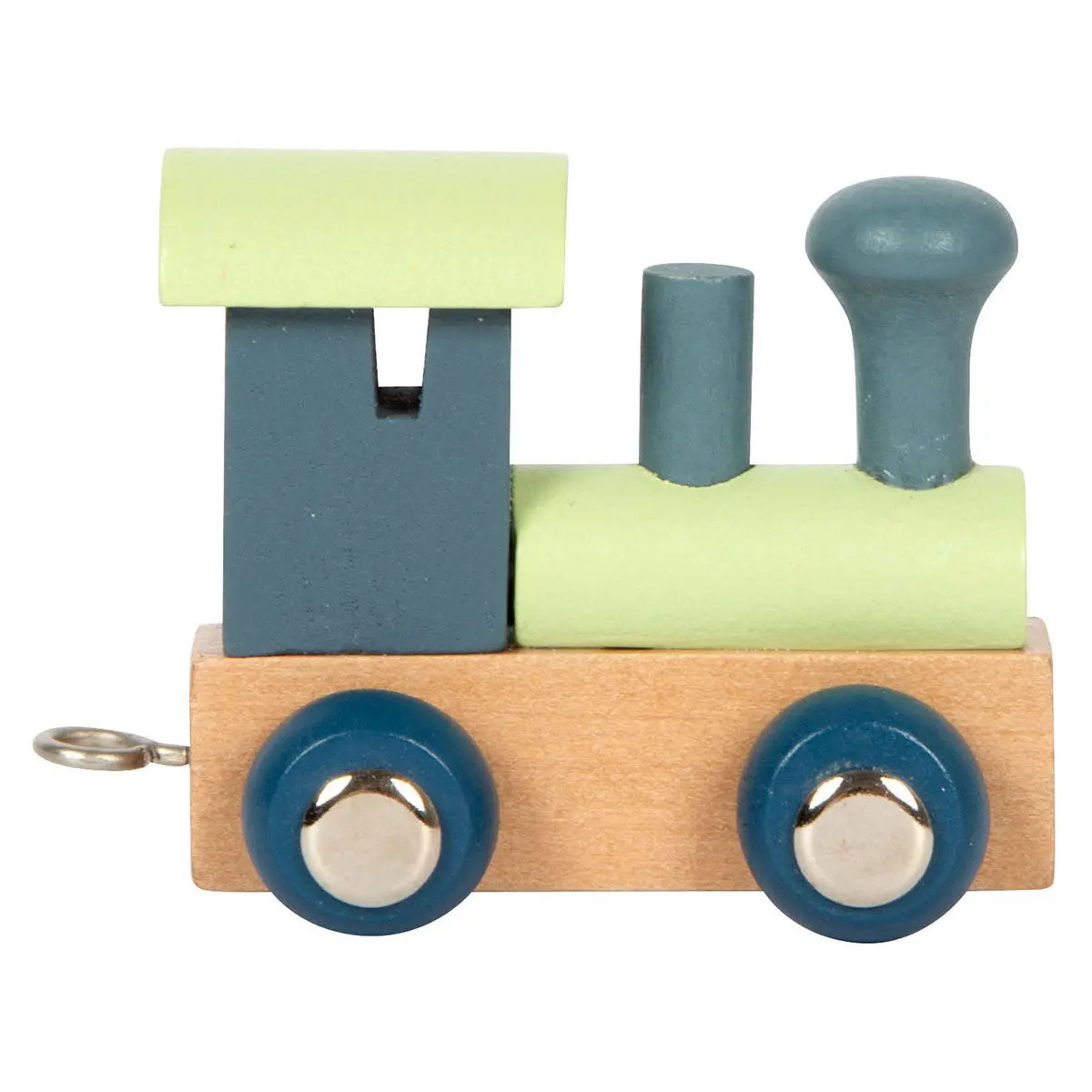 Letters Train Polar Slate Blue Train Engine Wooden Toy 1