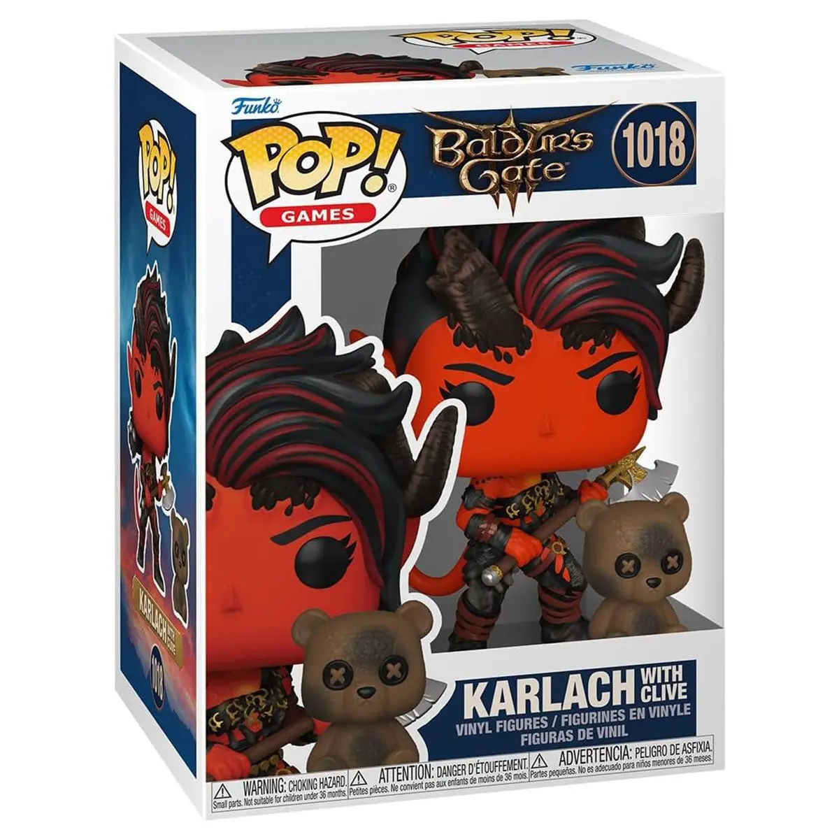 Funko Pop! Games: Baldur's Gate: Karlach With Clive Vinyl Figures #1018 1