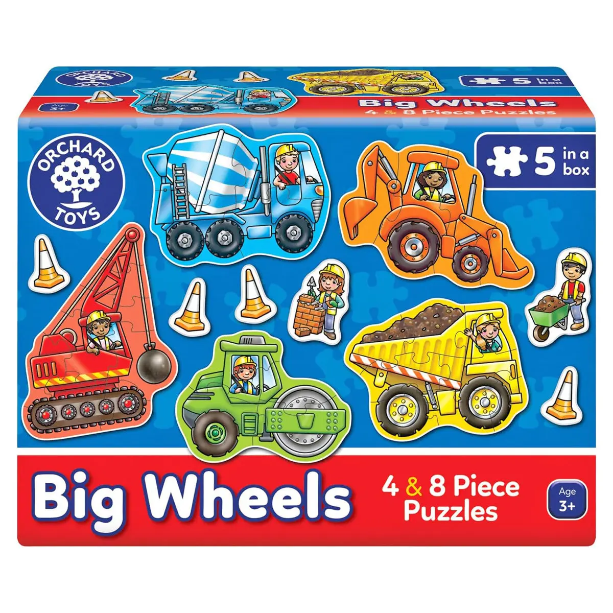 Orchard Toys Big Wheels 4 Puzzles 1