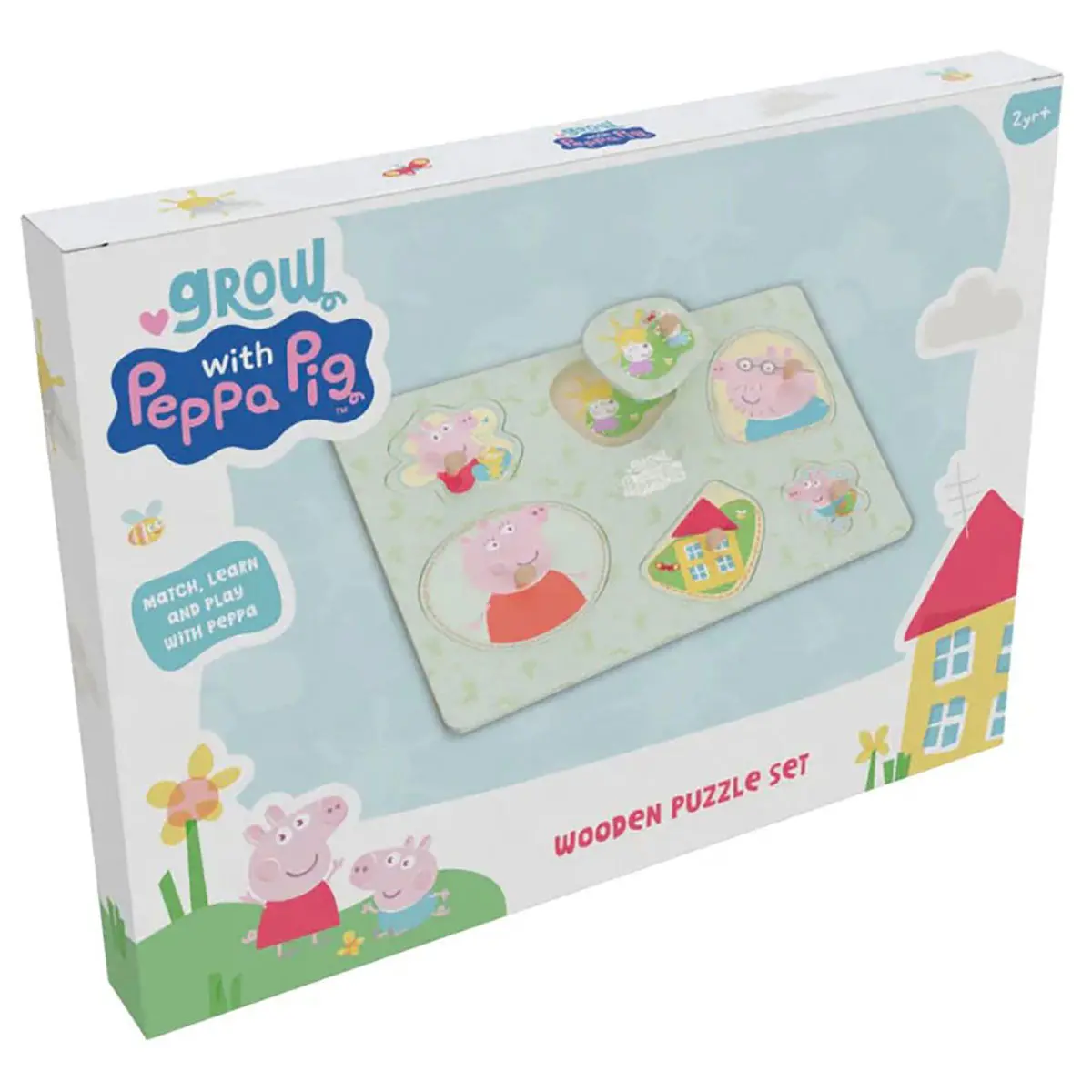 Grow With Peppa Pig Wooden Puzzle Set 1