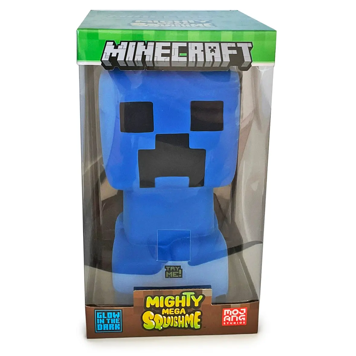 Minecraft Mighty Mega Squishme Glow In The Dark Charged Creeper 1