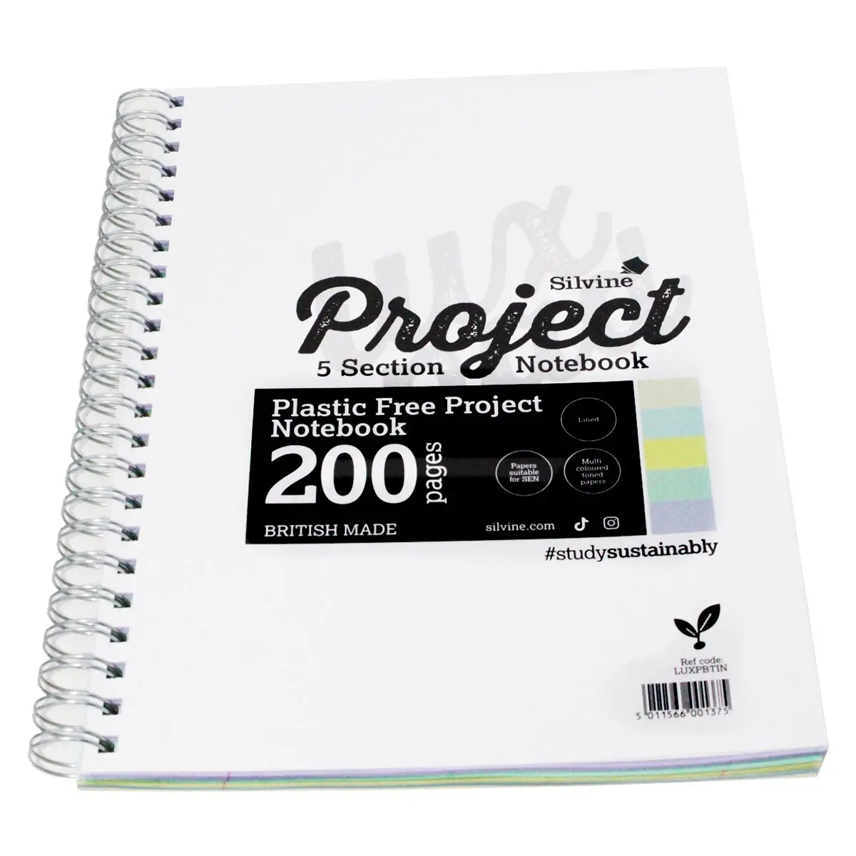 Silvine Sen A4 Project Book 200 Pages 1