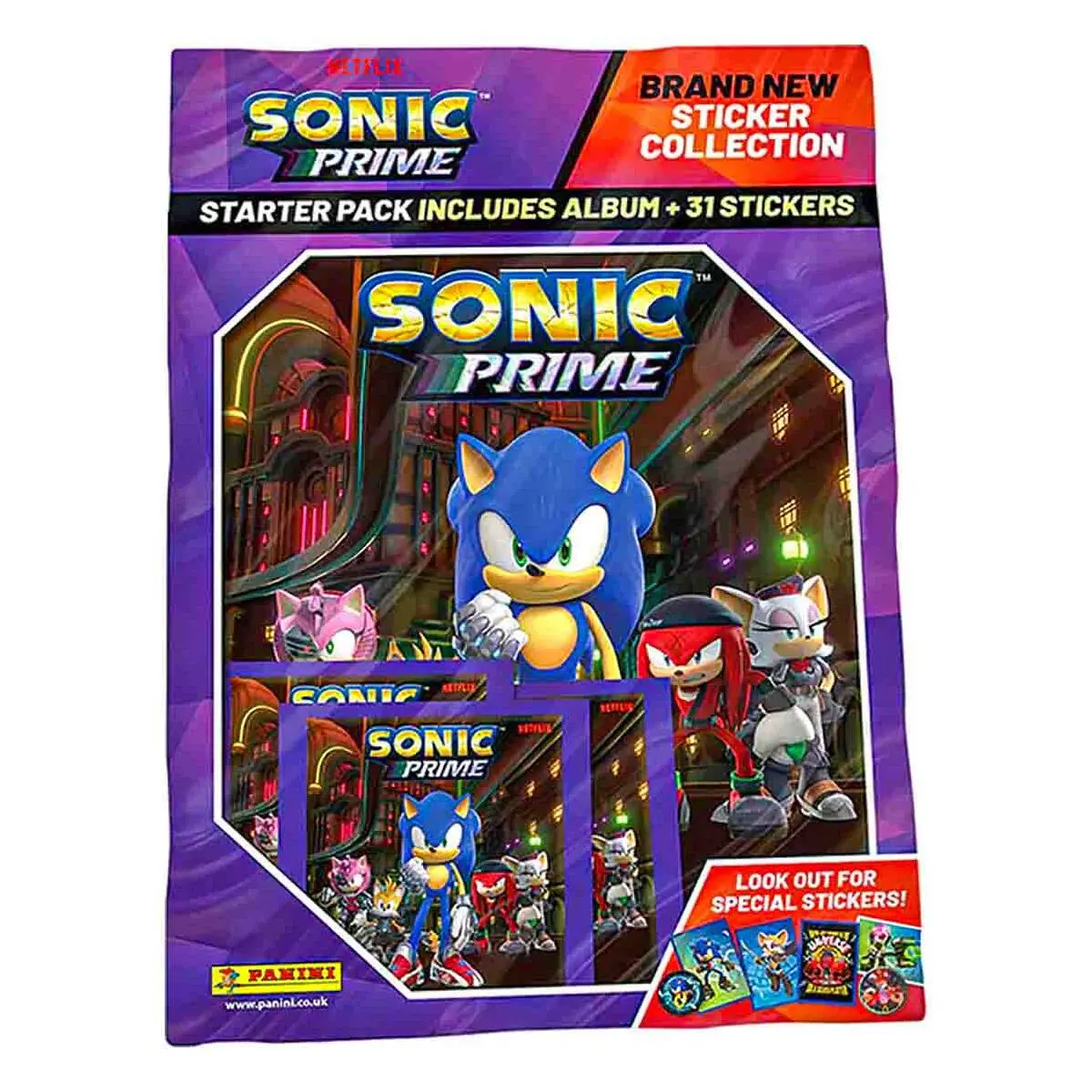Panini Sonic Prime Sticker Collection Starter Pack 1