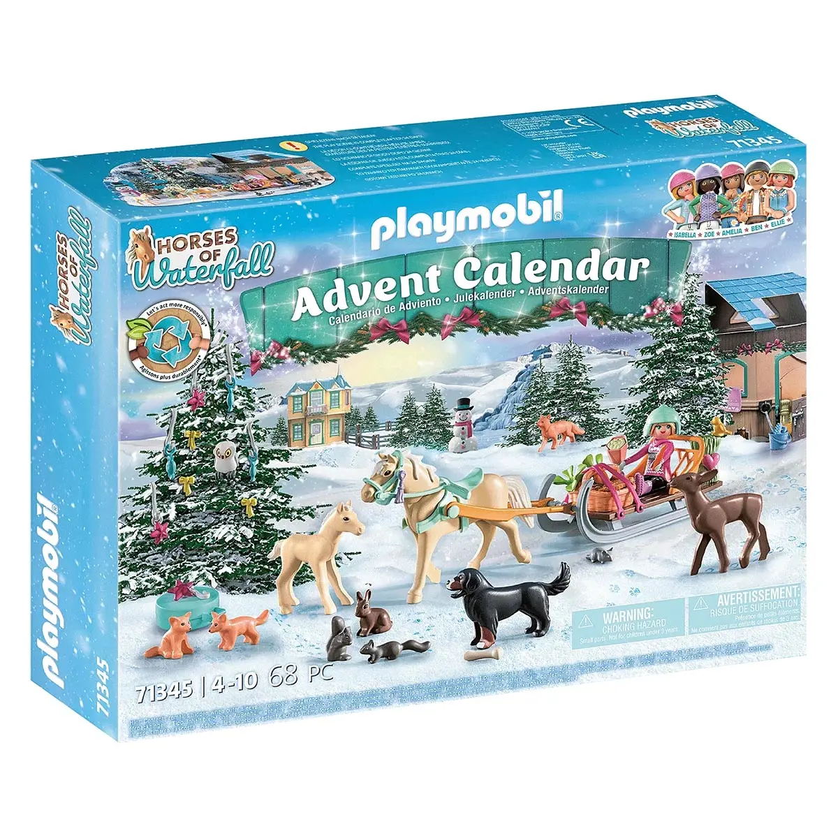 Playmobil Horses Of Waterfall: Christmas Sleigh Ride Advent Calendar 1