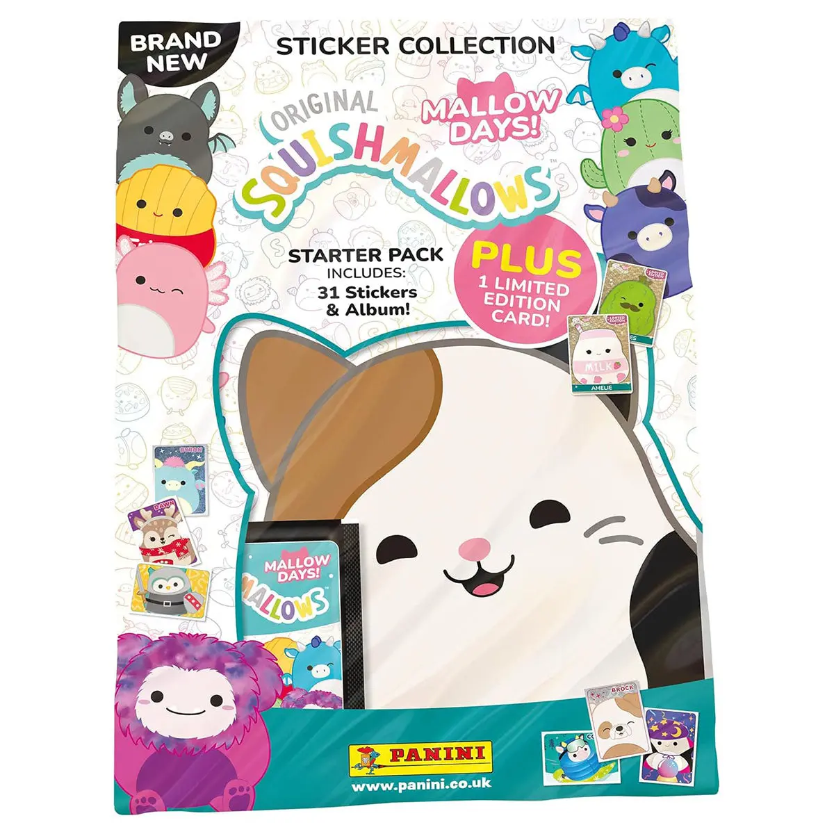 Panini Squishmallows Mallow Days Sticker Collection Starter Pack 1