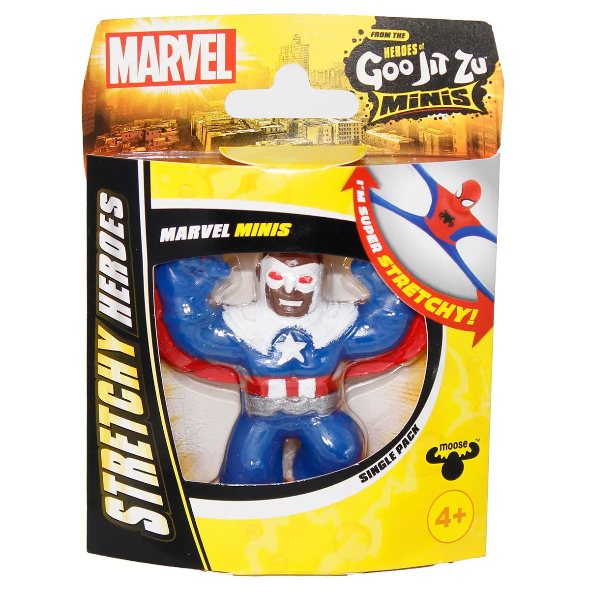 Heroes Of Goo Jit Zu Marvel Minis Captain America Stretch Figure 1