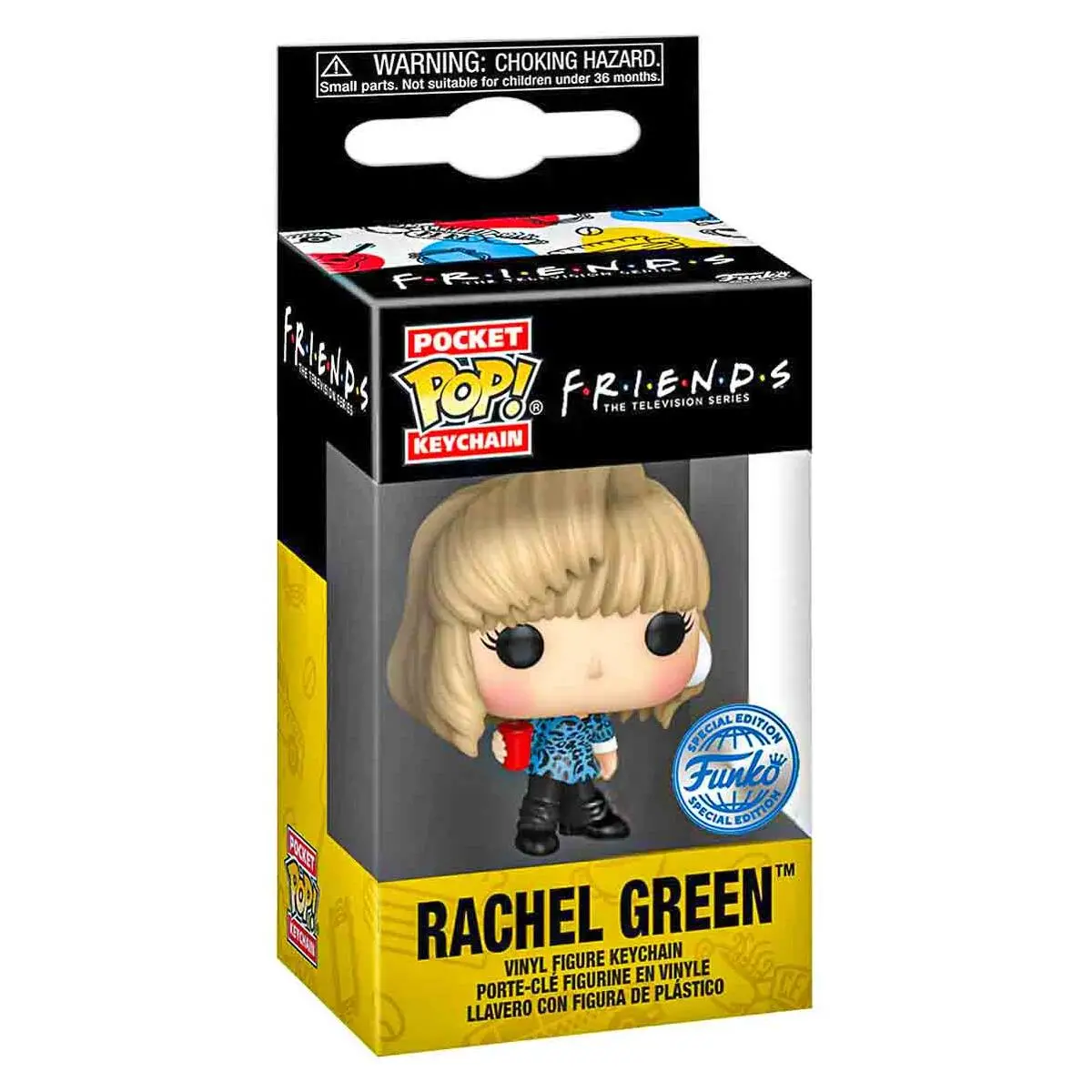 Funko Pop! Pocket Keychain Friends: Rachel Green (80S Hair) Vinyl Figure 1