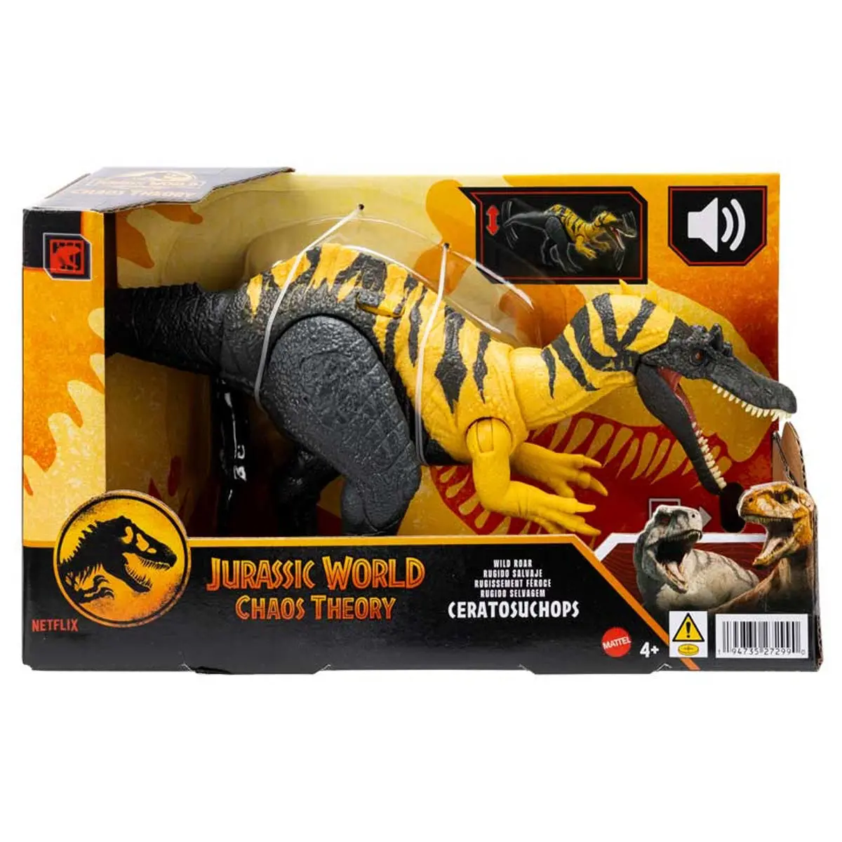 Jurassic World: Chaos Theory Wild Roar Ceratosuchops Dinosaur Figure 1