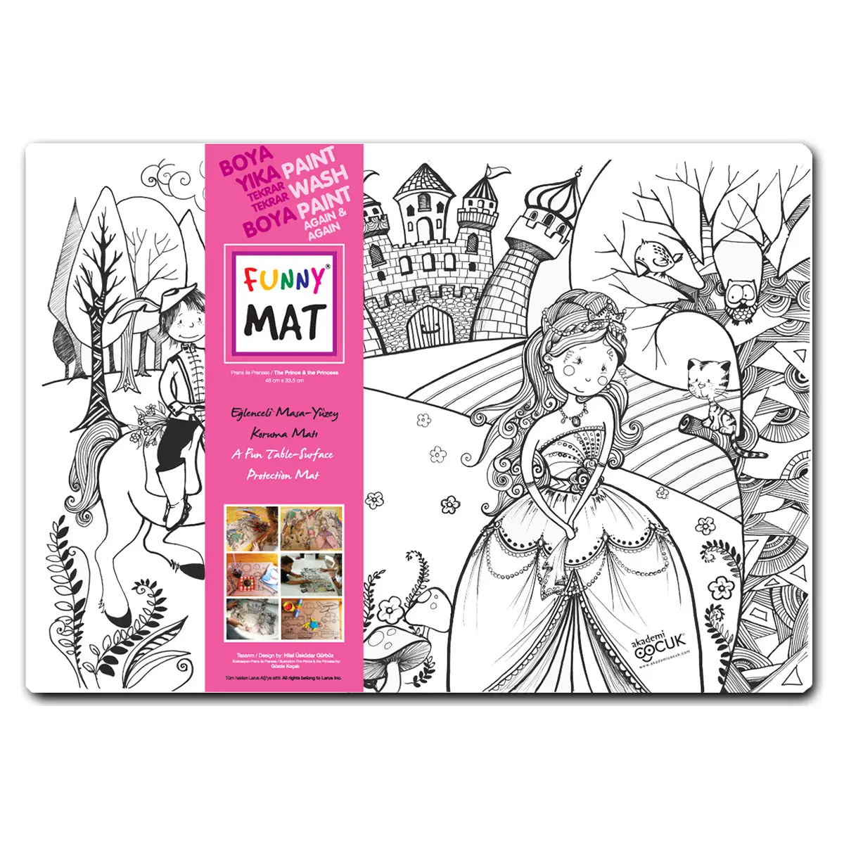 Funny Mat The Prince And The Princess Colouring Protection Mat 1