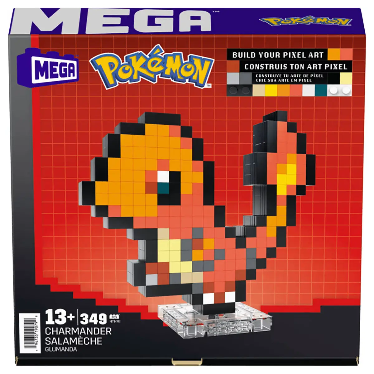 Mega Pokémon Charmander Pixel Art Building Set 1