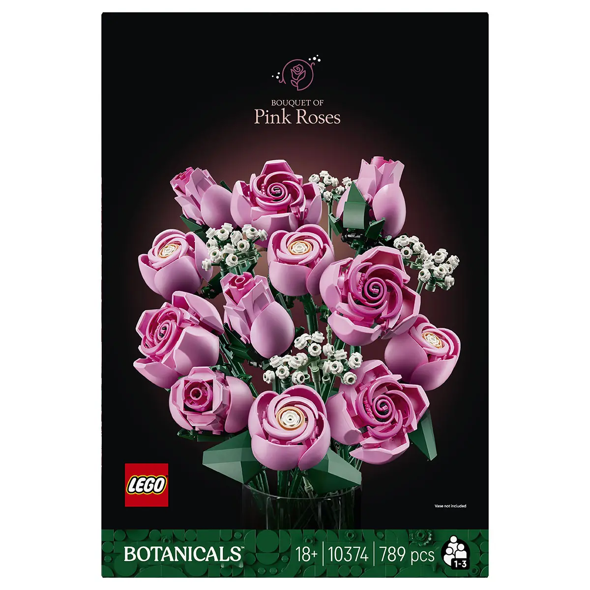 Lego Botanical Collection Bouquet Of Pink Roses 10374 Building Set 1
