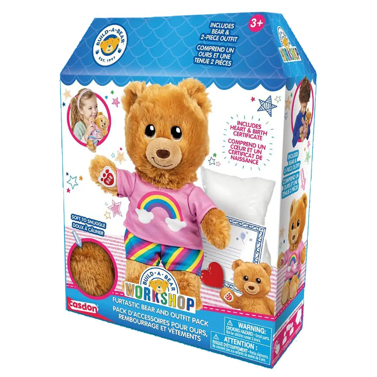 Toy Build-A-Bear Workshop Furtastic Bear And Outfit Pack Style 2 1